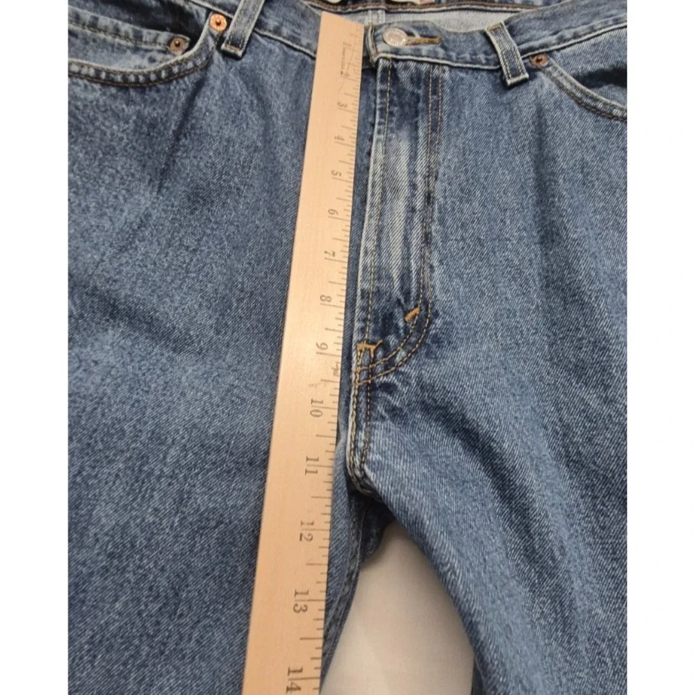 VTG Levi 550 men's relaxed fit medium wash denim blue‎ jeans 36x33 Cotton